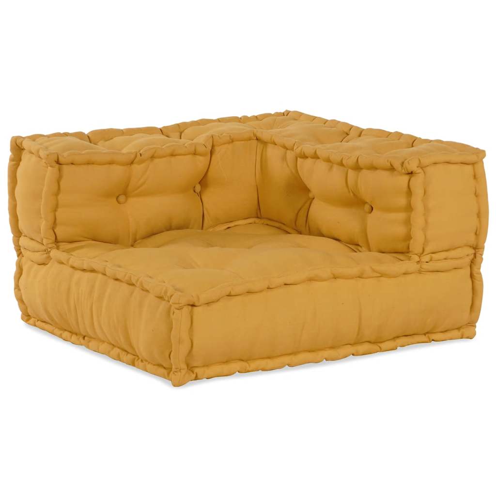 Élément de canapé modulaire jaune 70x70x54 cm Tissu