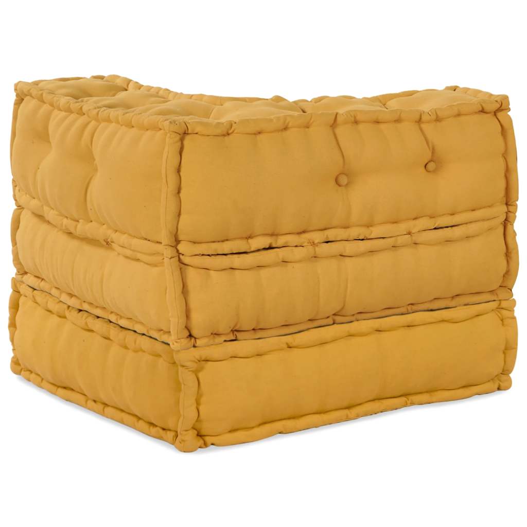 Élément de canapé modulaire jaune 70x70x54 cm Tissu