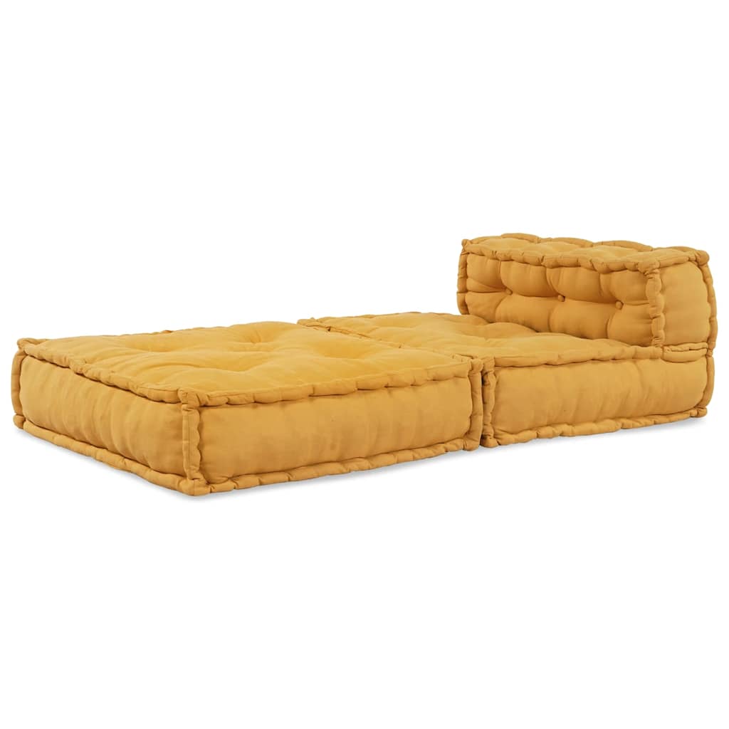 Modular Sofa Element Yellow 70x70x54 cm Fabric