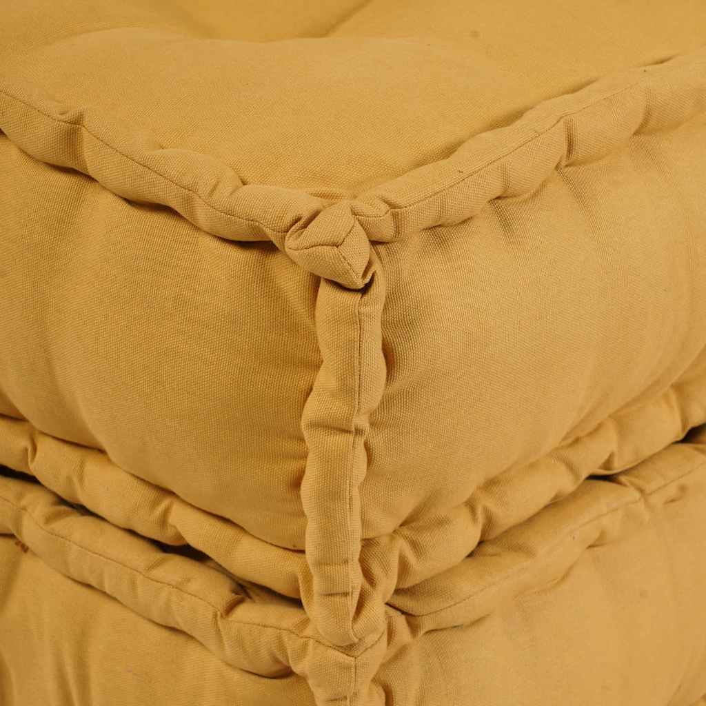 Modular Sofa Element Yellow 70x70x54 cm Fabric