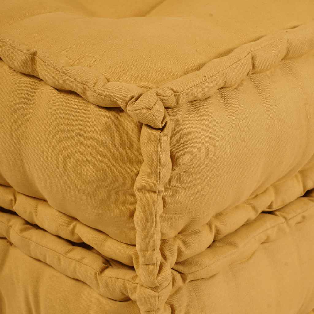 Modular Sofa Element Yellow 70x70x36 cm Fabric