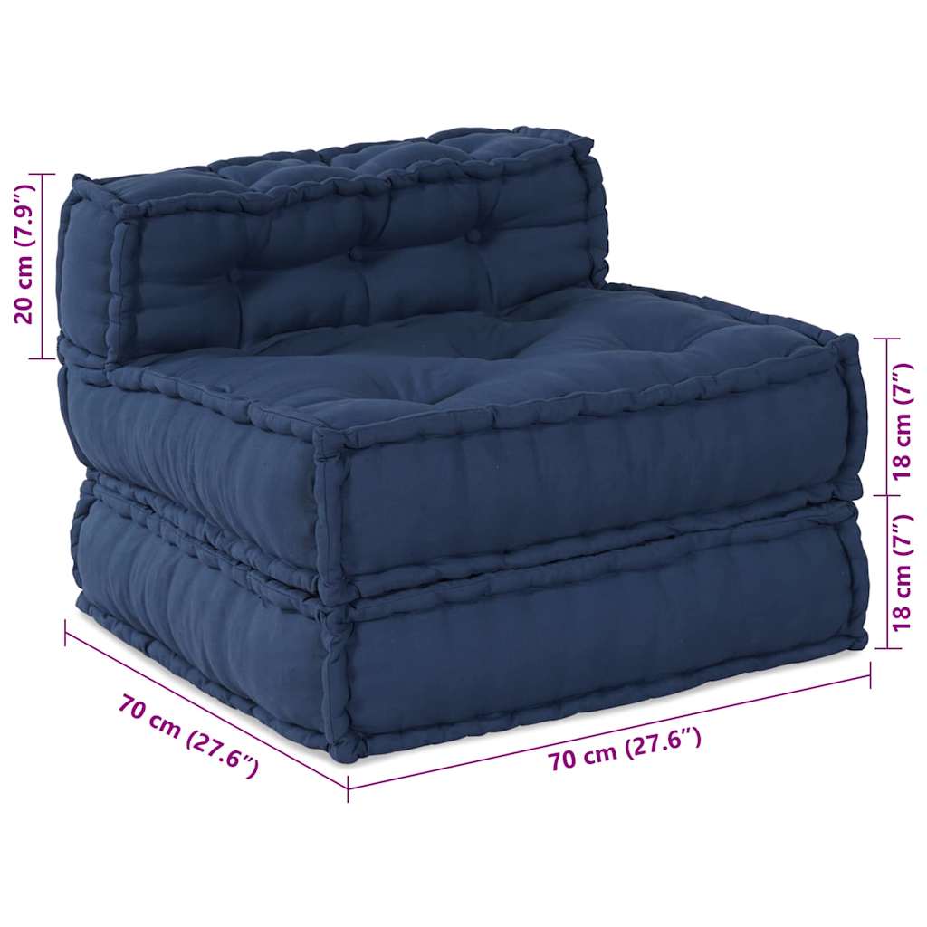 Canapé modulaire Indigo 70 x 70 x 56 cm tissu