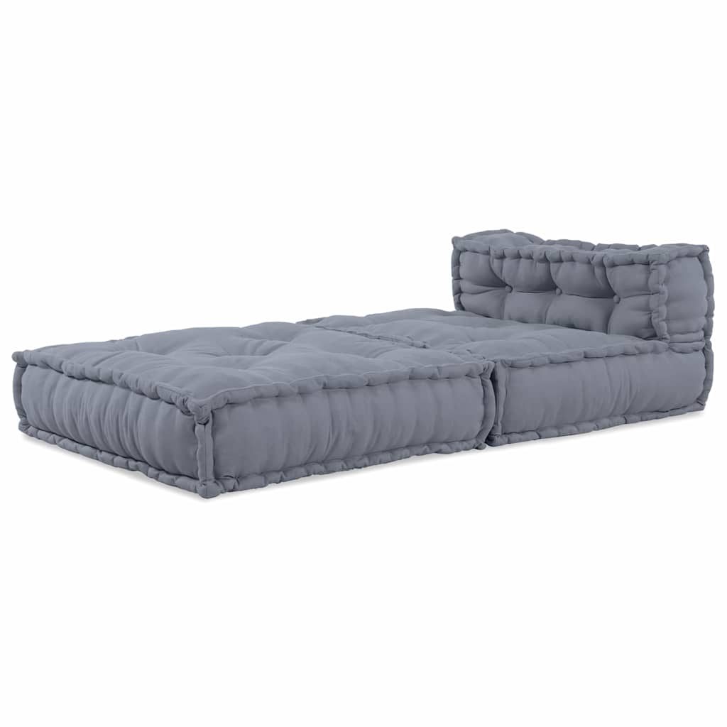 Modulares Sofa Grau 70 x 70 x 56 cm Stoff