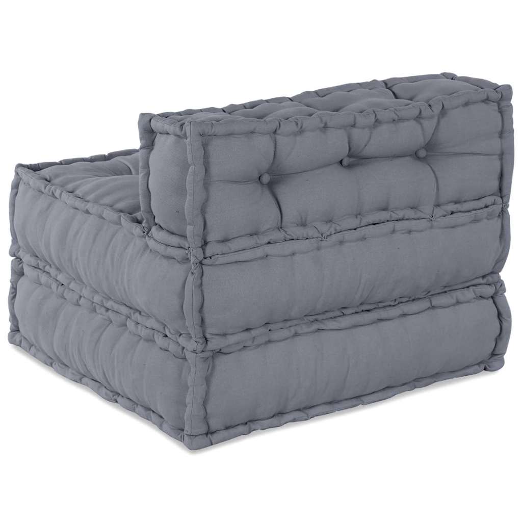 Modulares Sofa Grau 70 x 70 x 56 cm Stoff