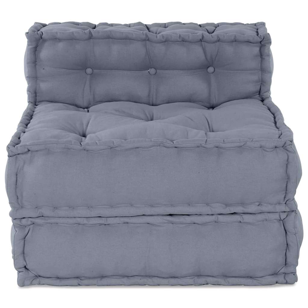 Modulares Sofa Grau 70 x 70 x 56 cm Stoff