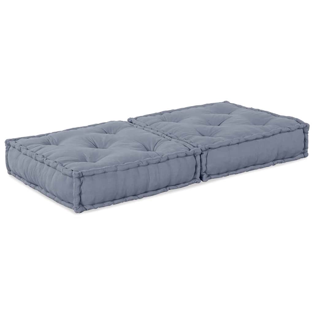 Canapé modulable gris 70 x 70 x 36 cm tissu