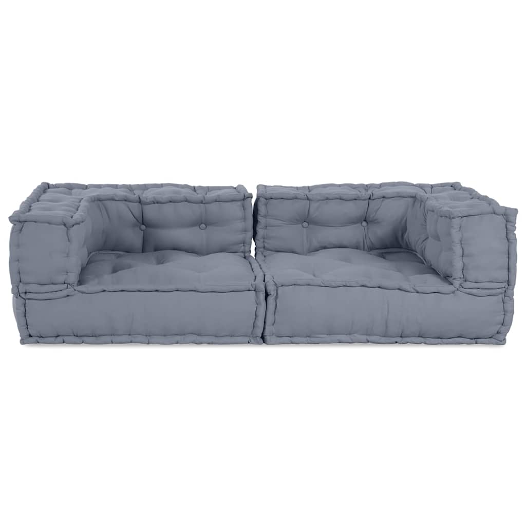 Modulares Sofa 3 pcs Grau 140 x 70 x 36 cm Stoff