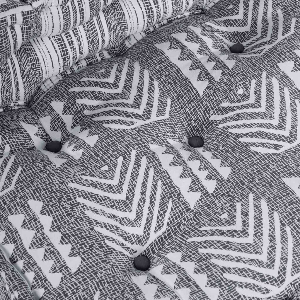 Canapé modulable gris Imprimé 70 x 70 x 56 cm Tissu