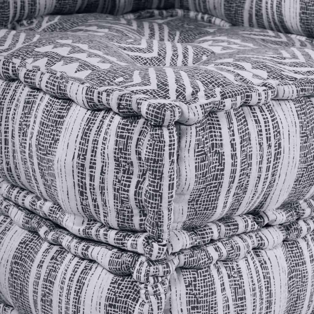 Canapé modulable gris Imprimé 70 x 70 x 56 cm Tissu