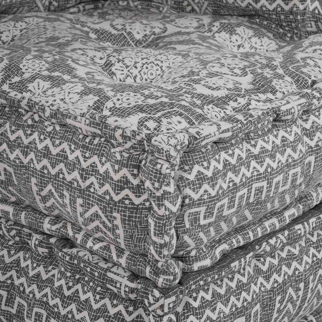 Canapé modulaire gris clair 70 x 70 x 56 cm Tissu