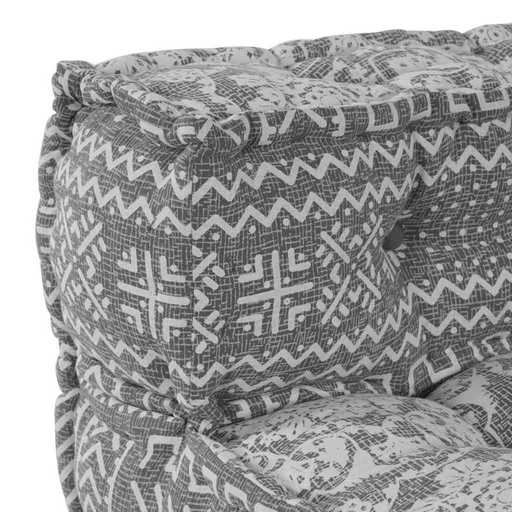Canapé modulaire gris clair 70 x 70 x 56 cm Tissu