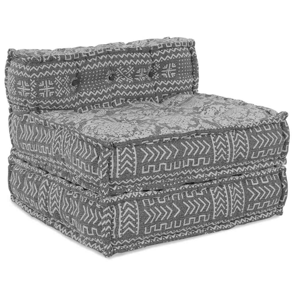 Canapé modulaire gris clair 70 x 70 x 56 cm Tissu