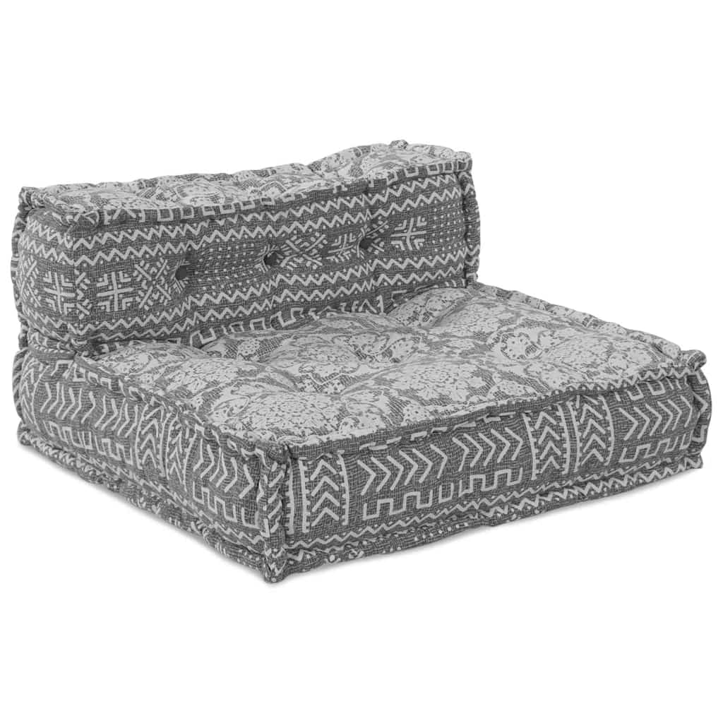 Canapé modulaire gris clair 70 x 70 x 56 cm Tissu