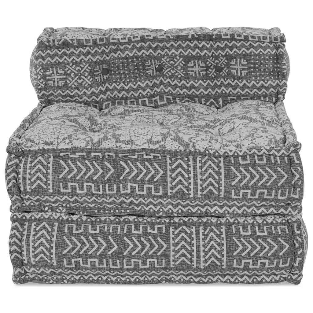 Canapé modulaire gris clair 70 x 70 x 56 cm Tissu