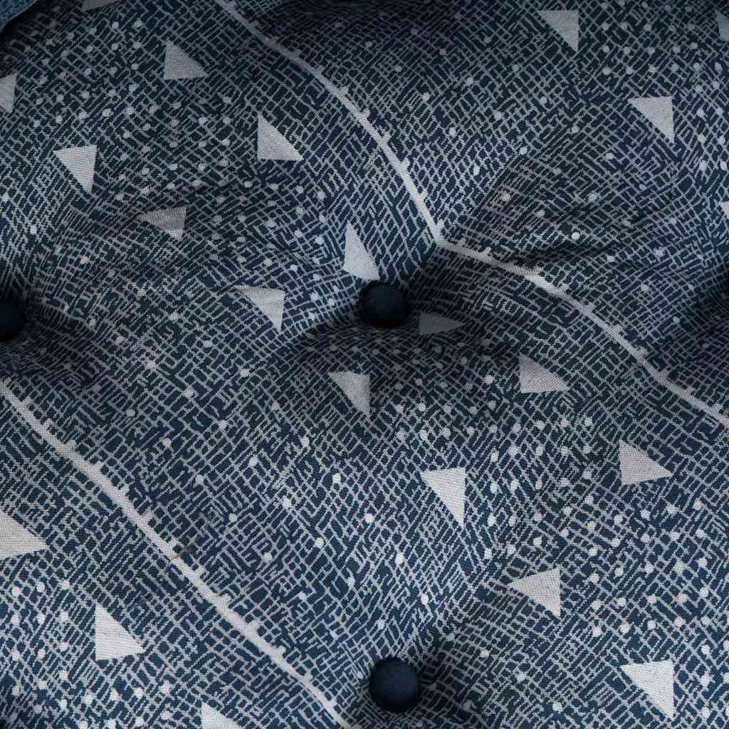 Modular Sofa Indigo Print 70 x 70 x 56 cm Fabric