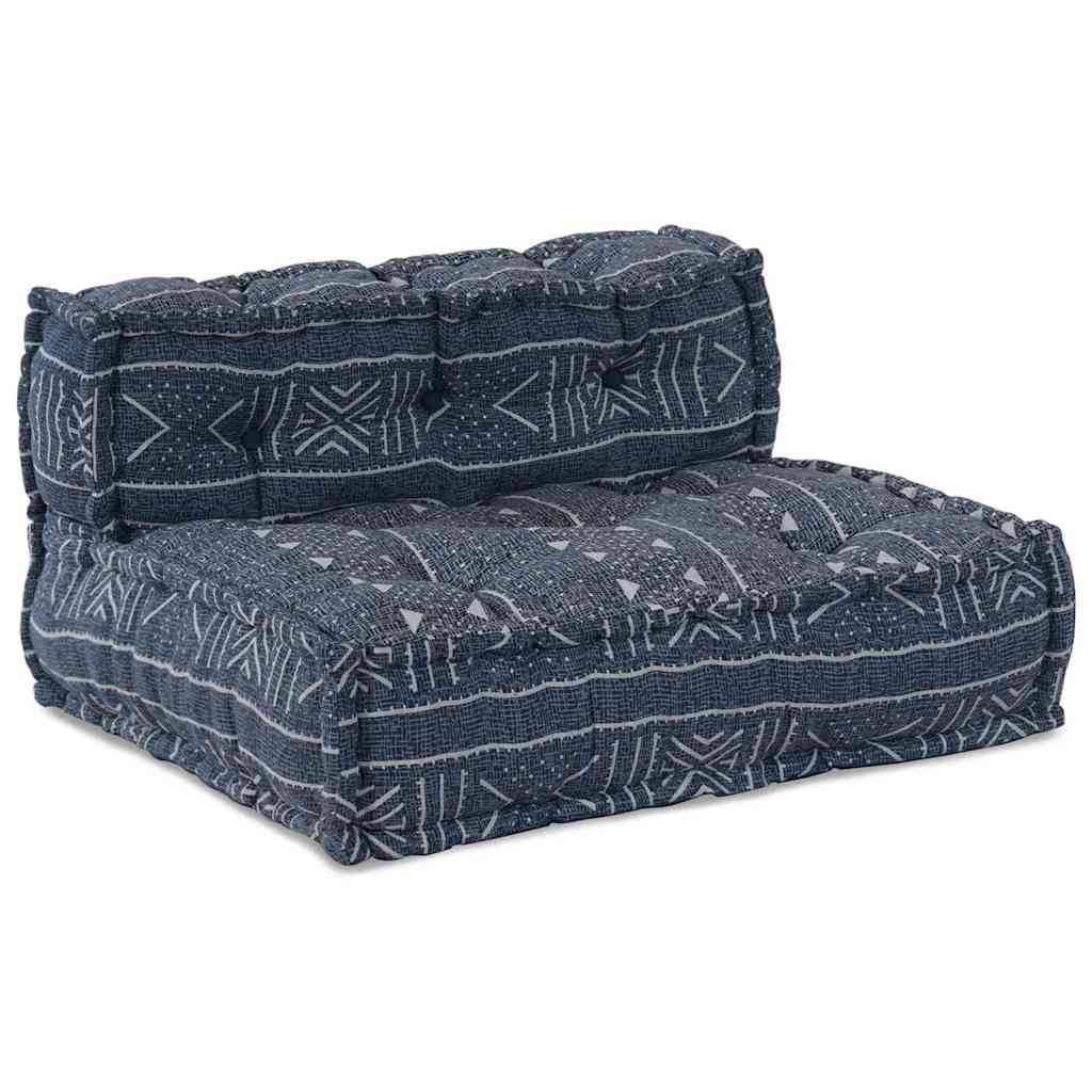 Modular Sofa Indigo Print 70 x 70 x 56 cm Fabric
