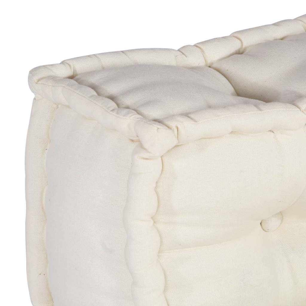Modulares Sofa 2 pcs Creme 120 x 80 x 38 cm Stoff