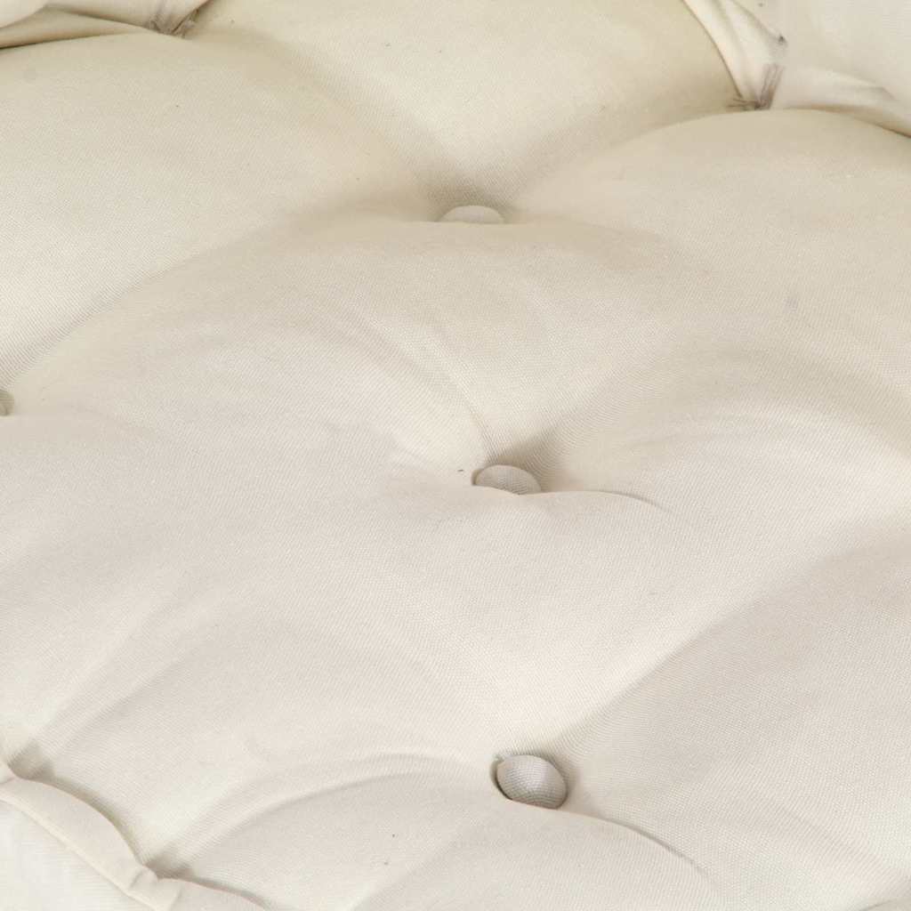 Modulares Sofa 2 pcs Creme 120 x 80 x 38 cm Stoff