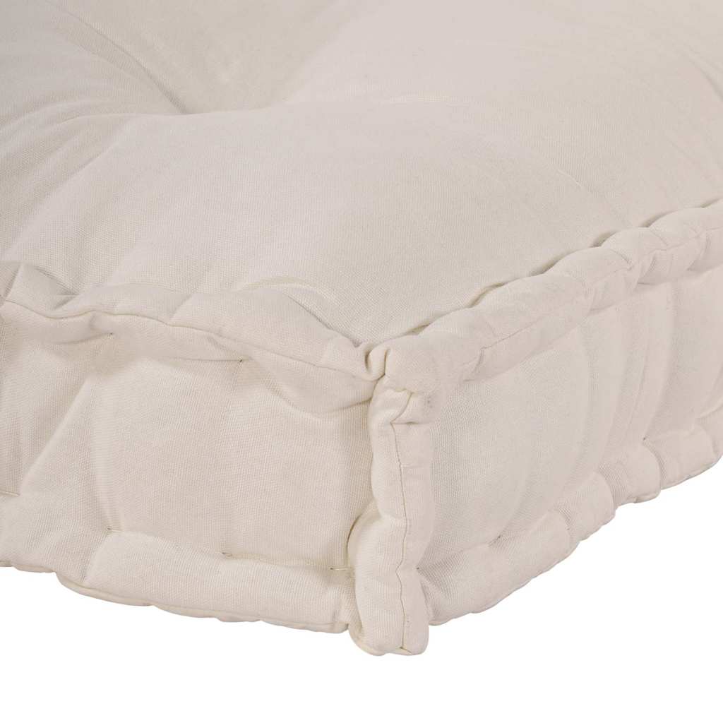 Modulares Sofa Creme 120 x 80 x 12 cm Stoff