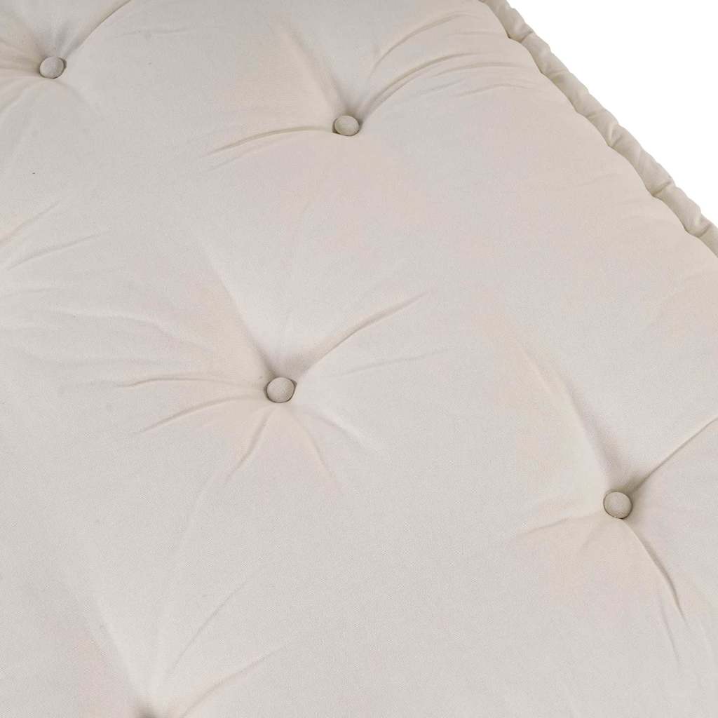 Modulares Sofa Creme 120 x 80 x 12 cm Stoff