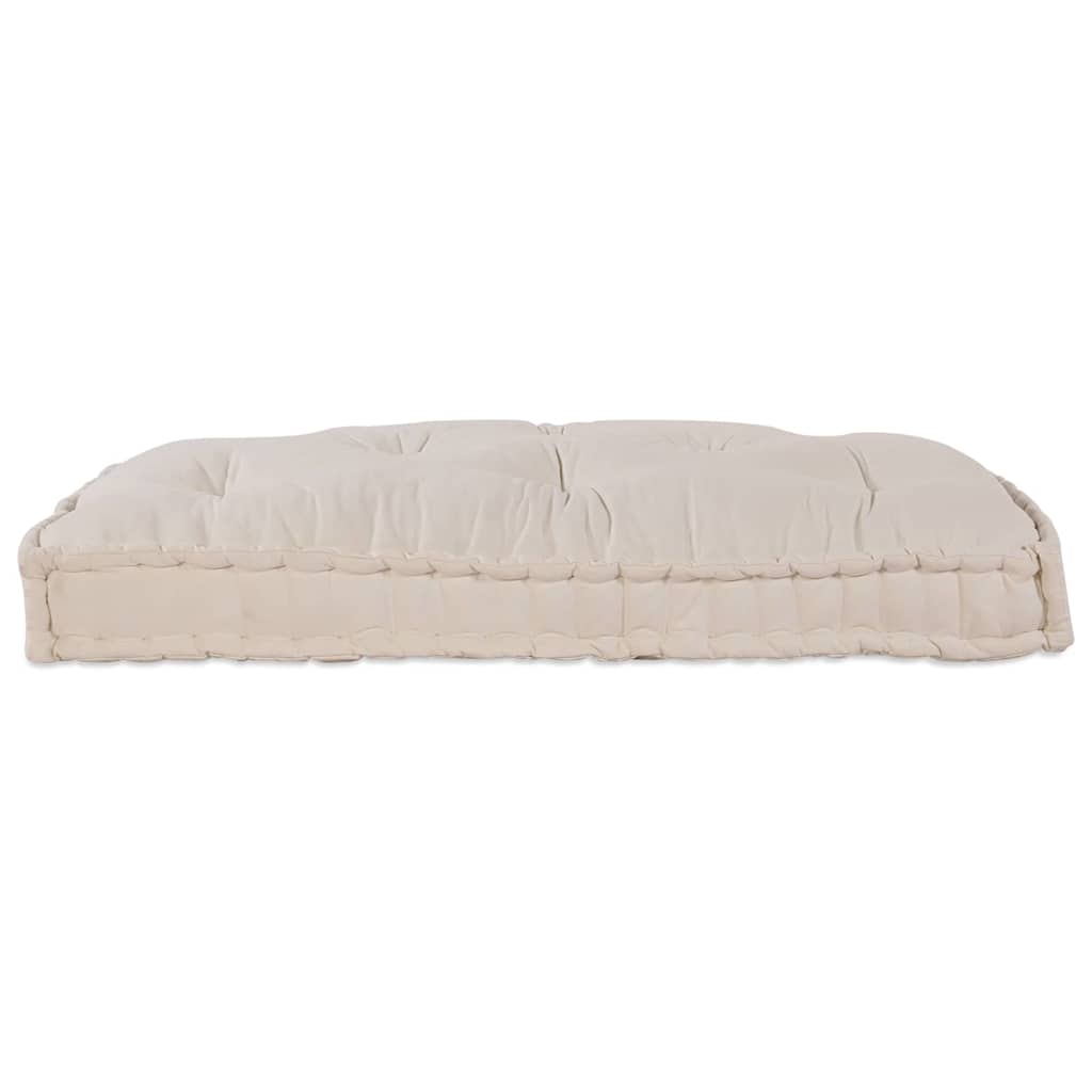 Modulares Sofa Creme 120 x 80 x 12 cm Stoff