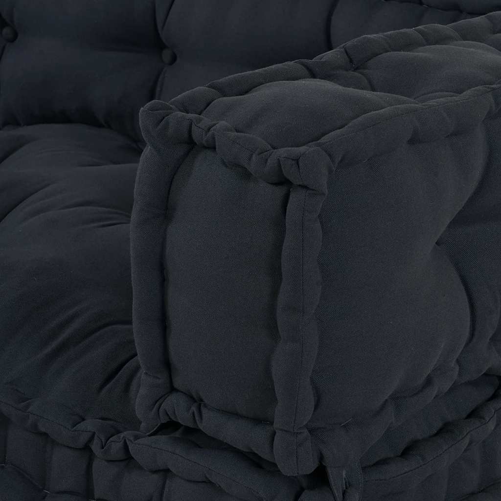 Canapé modulable 3 pcs Anthracite 120 x 80 x 38 cm Tissu