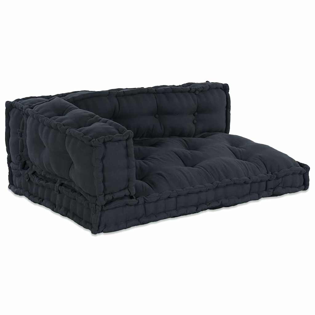 Canapé modulable 3 pcs Anthracite 120 x 80 x 38 cm Tissu