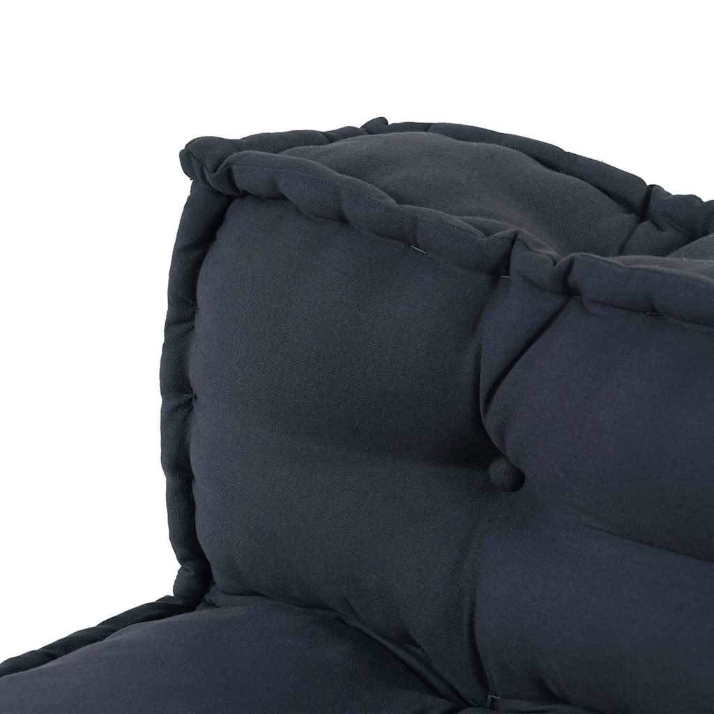 Canapé modulaire 2 pcs Anthracite 120 x 80 x 38 cm Tissu