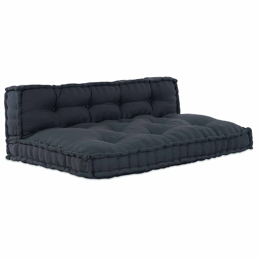 Canapé modulaire 2 pcs Anthracite 120 x 80 x 38 cm Tissu