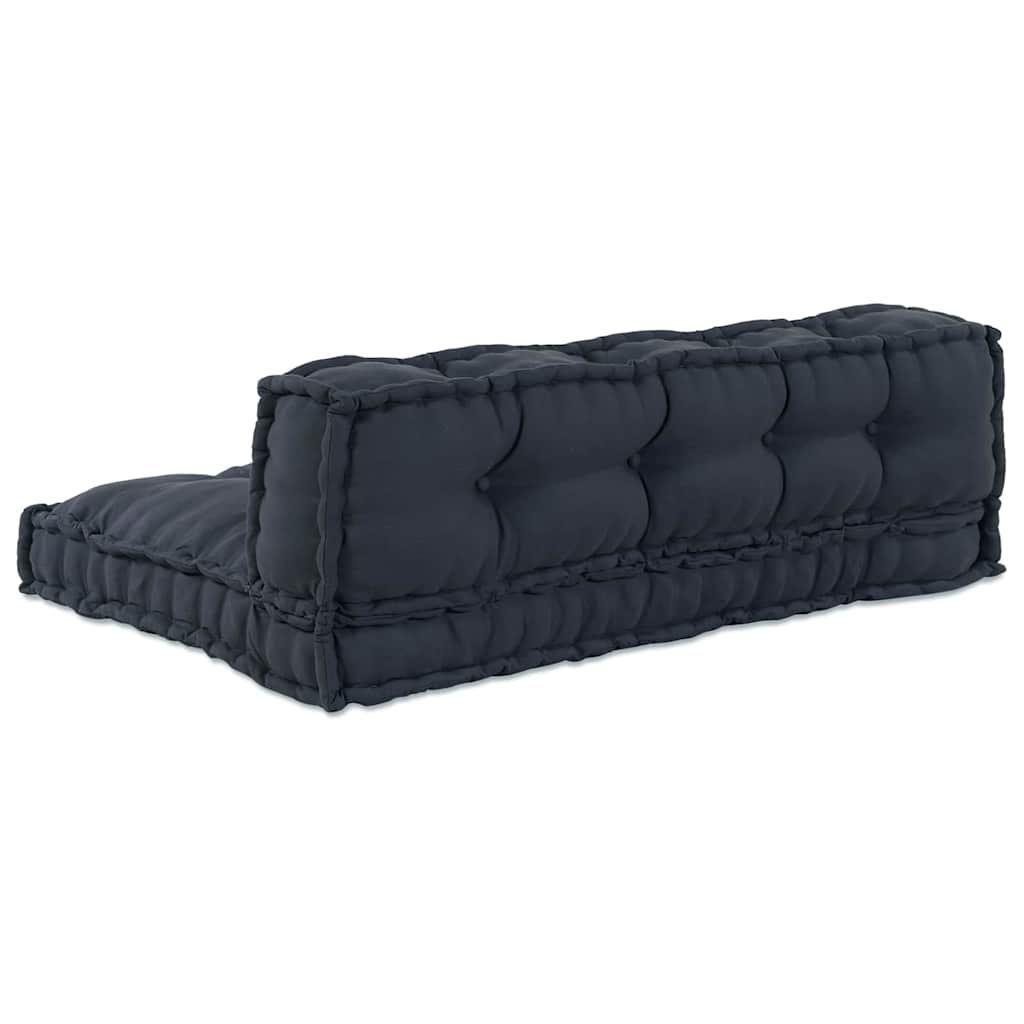 Canapé modulaire 2 pcs Anthracite 120 x 80 x 38 cm Tissu