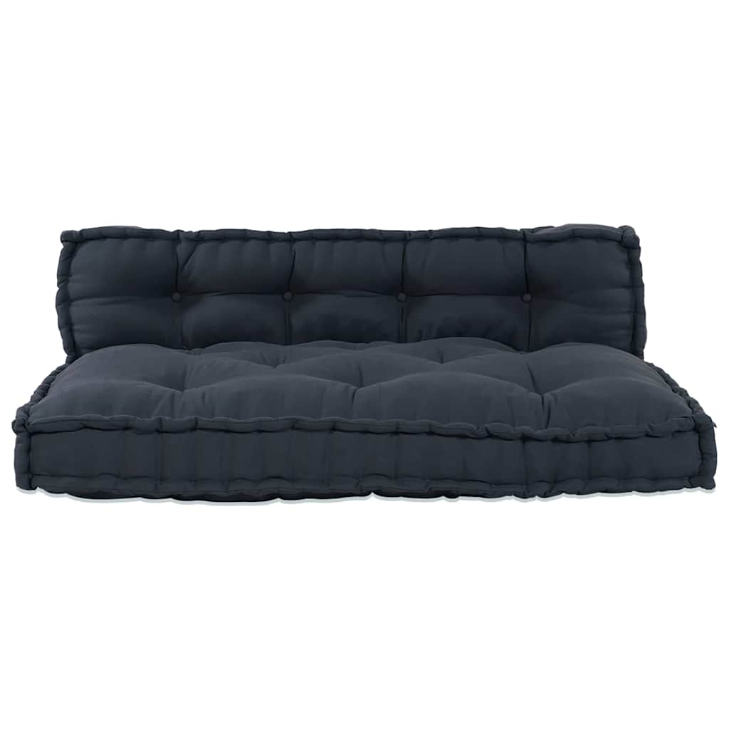 Canapé modulaire 2 pcs Anthracite 120 x 80 x 38 cm Tissu