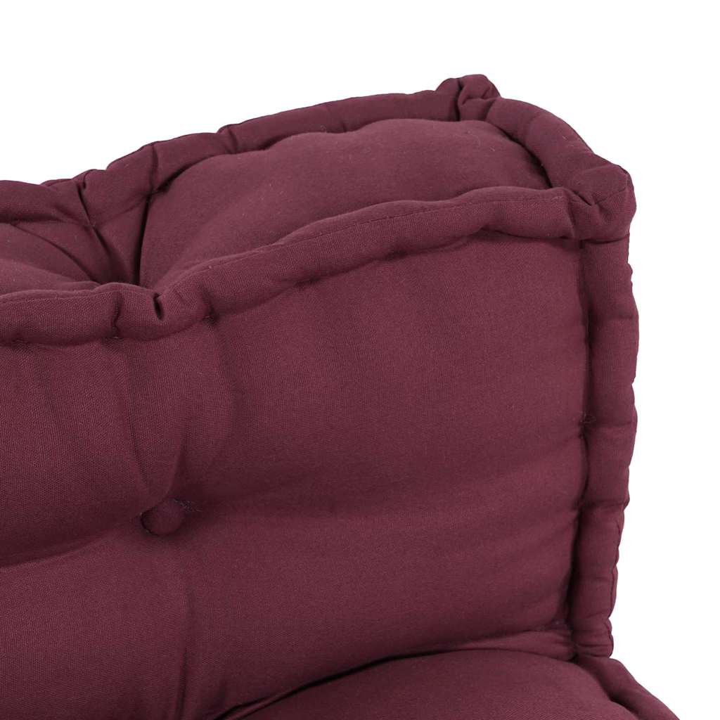Sofakissen 2 pcs Kastanienbraun Stoff