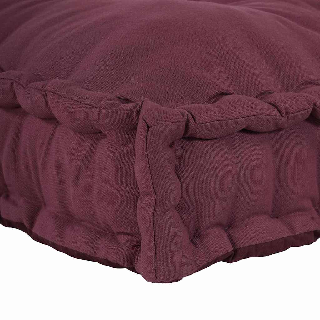 Coussin de canapé marron châtaigne 120 x 80 x 12 cm Tissu