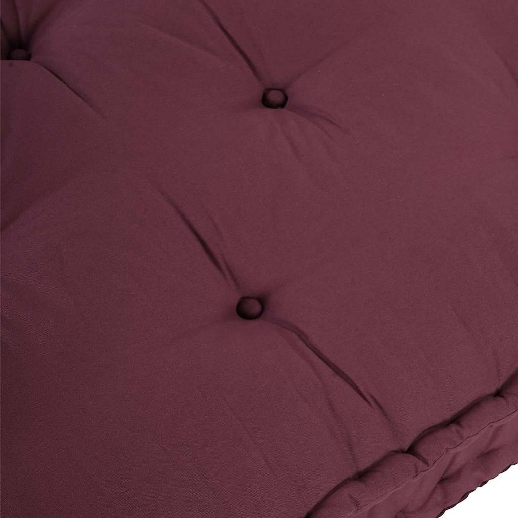 Coussin de canapé marron châtaigne 120 x 80 x 12 cm Tissu