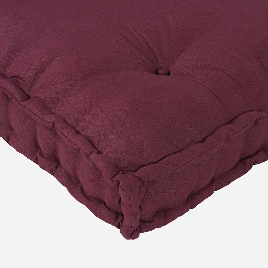 Coussin de canapé marron châtaigne 120 x 80 x 12 cm Tissu