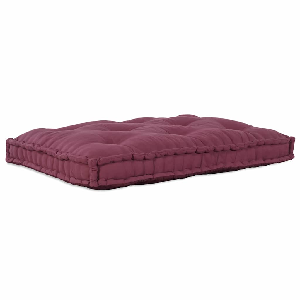 Coussin de canapé marron châtaigne 120 x 80 x 12 cm Tissu