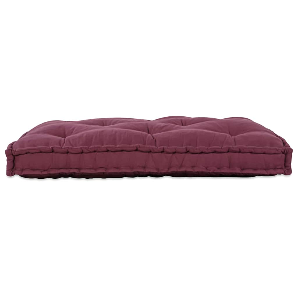 Coussin de canapé marron châtaigne 120 x 80 x 12 cm Tissu