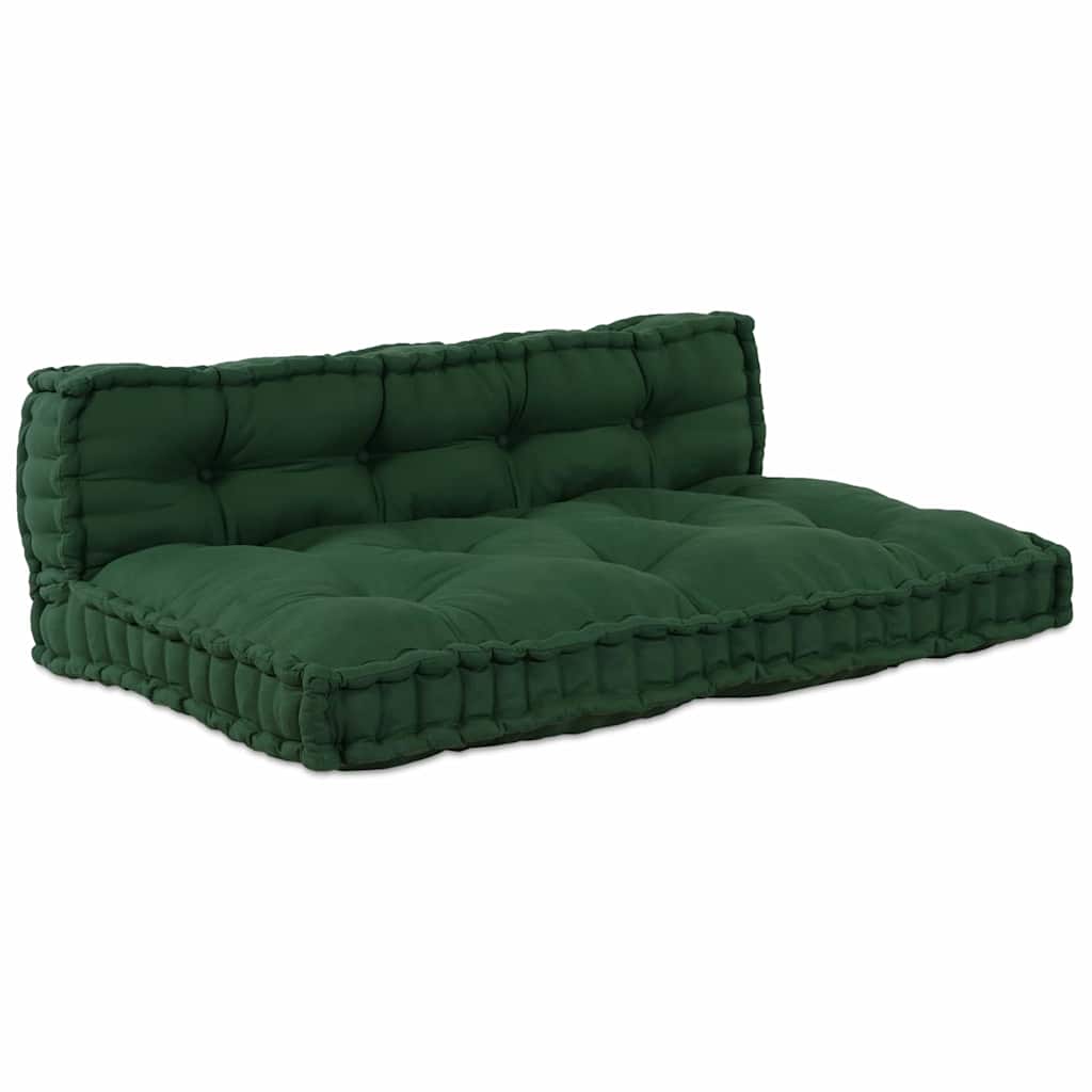 Pallet Sofa Kissen Grün Stoff