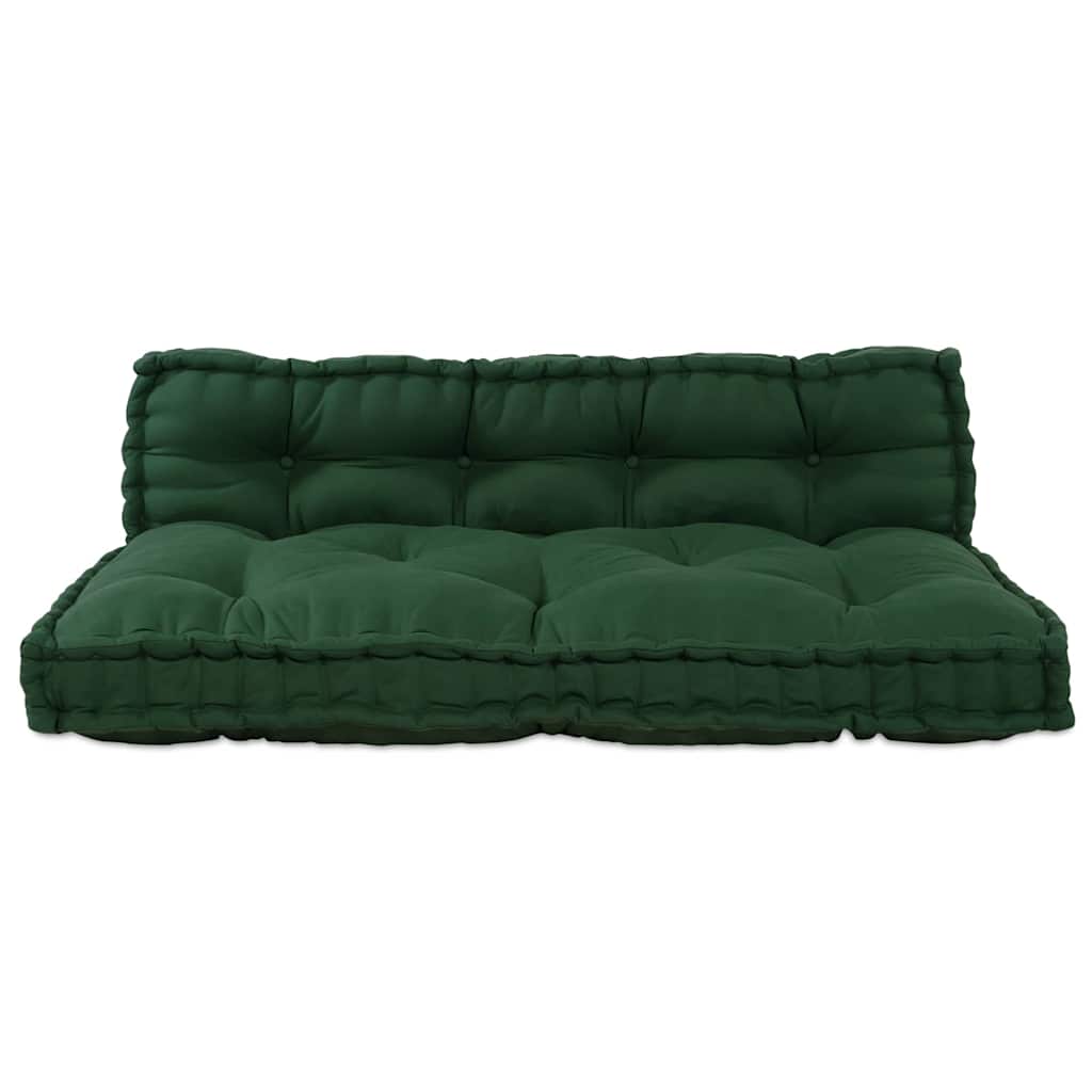 Pallet Sofa Kissen Grün Stoff