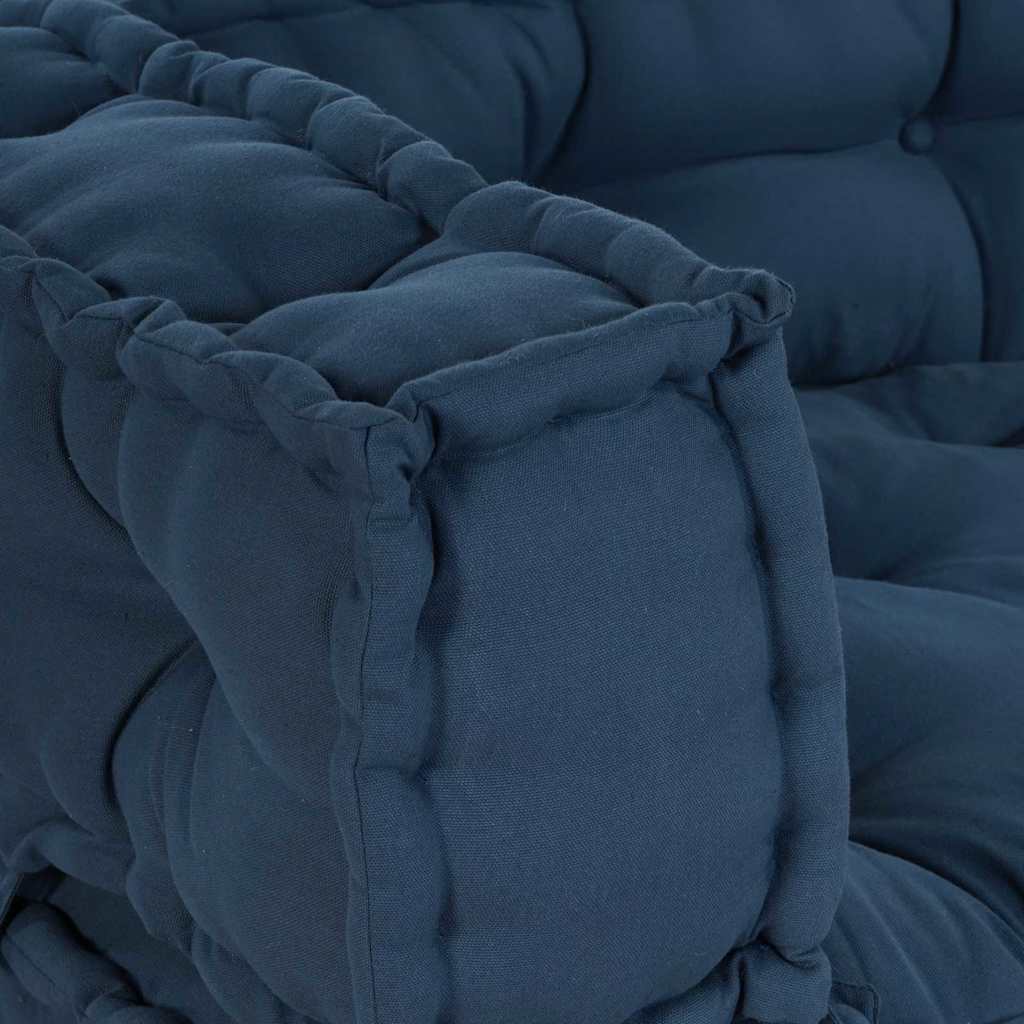 Canapé modulable 3 pcs Indigo 120 x 80 x 38 cm Tissu