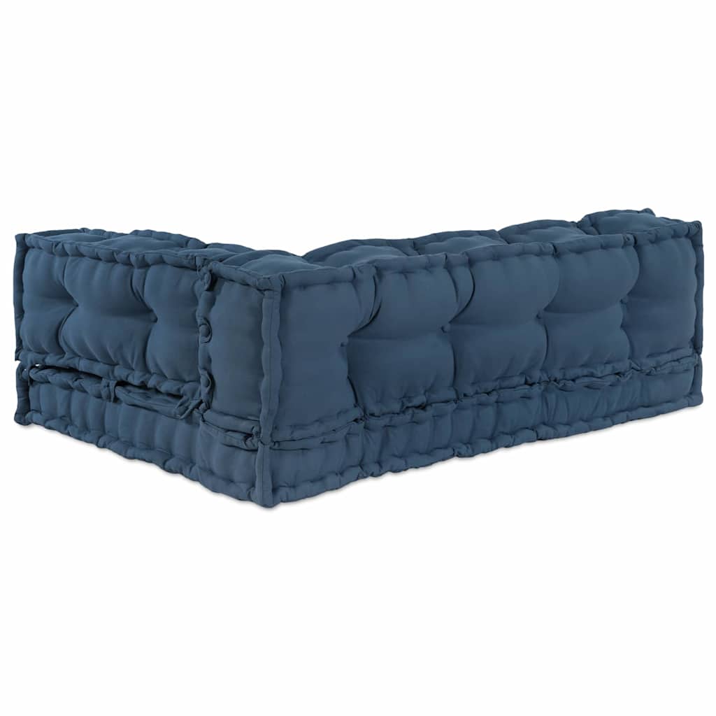 Canapé modulable 3 pcs Indigo 120 x 80 x 38 cm Tissu