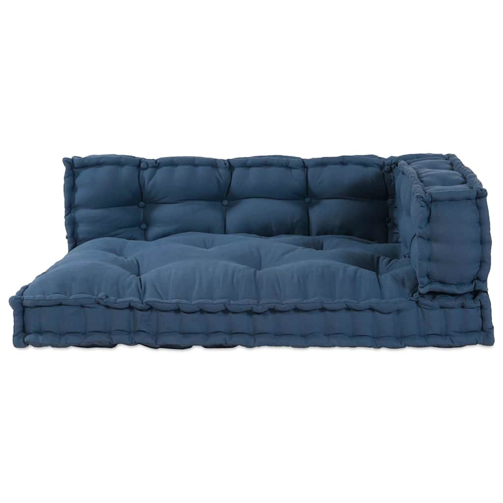 Canapé modulable 3 pcs Indigo 120 x 80 x 38 cm Tissu