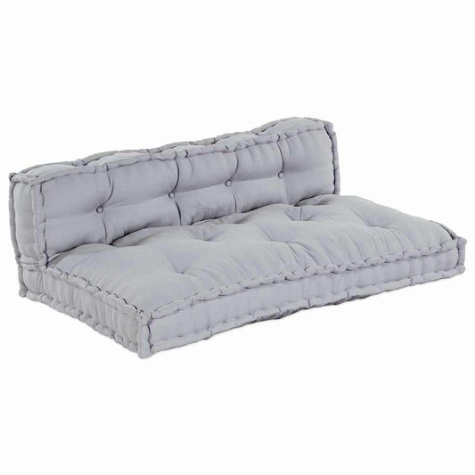 Modulares Sofa 2 pcs Grau 120 x 80 x 38 cm Stoff