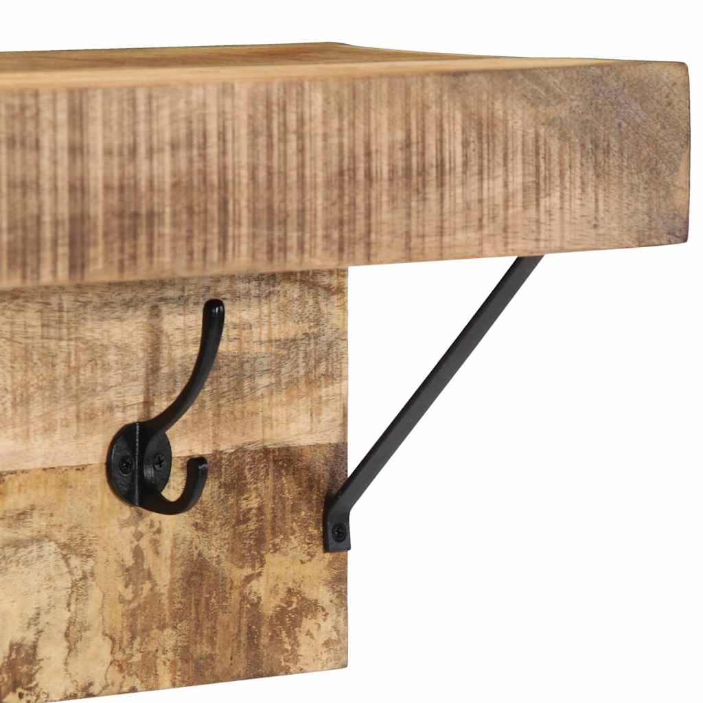 Coat Rack Brown 73 x 19 x 23 cm Solid Mango Wood