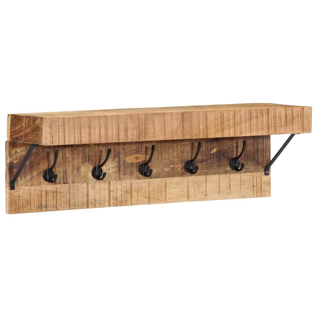 Coat Rack Brown 73 x 19 x 23 cm Solid Mango Wood