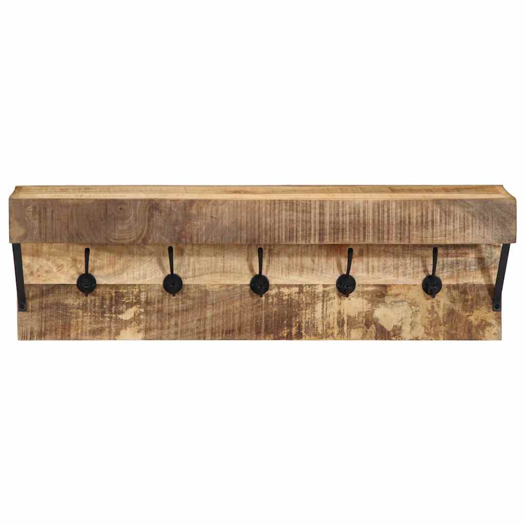 Coat Rack Brown 73 x 19 x 23 cm Solid Mango Wood