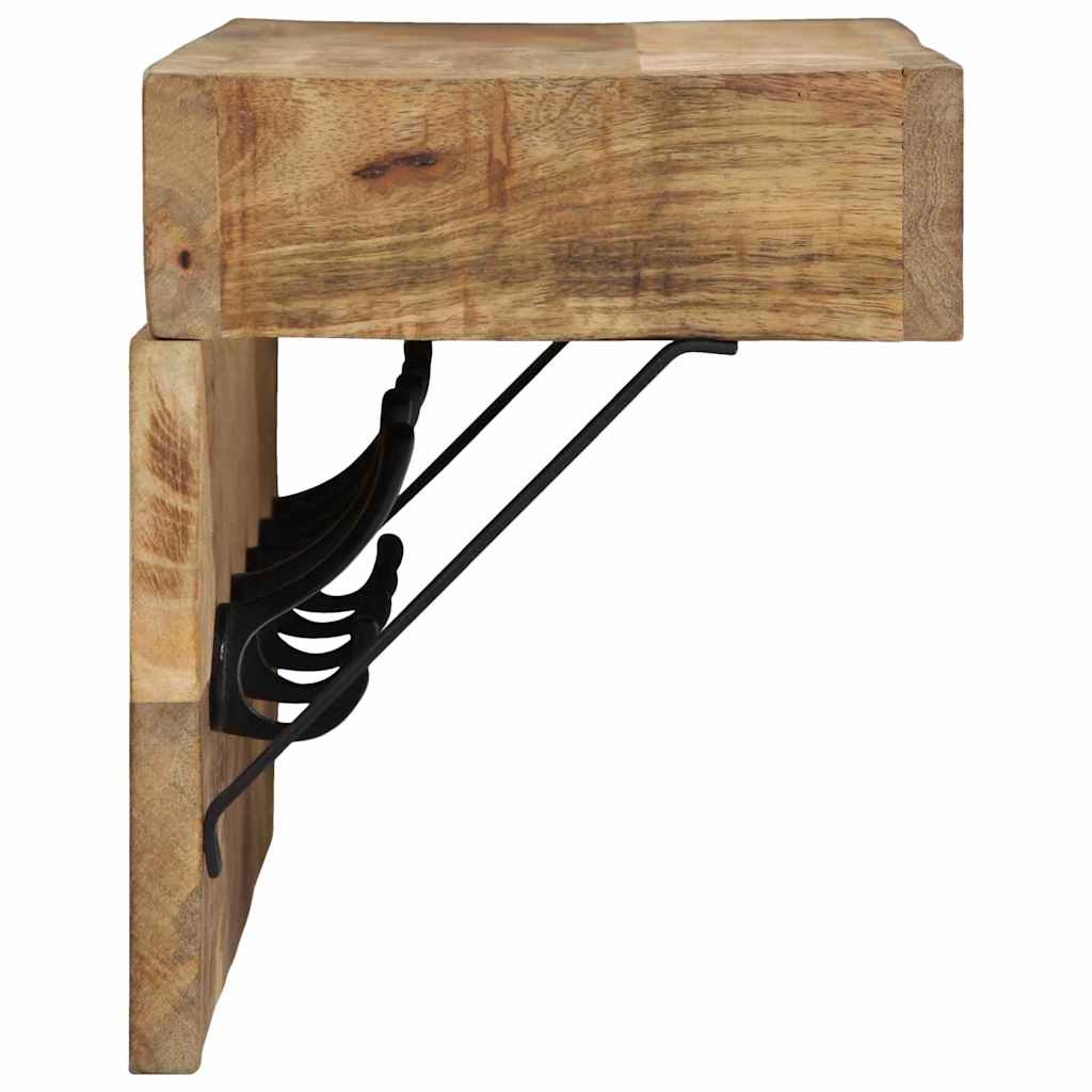 Coat Rack Brown 73 x 19 x 23 cm Solid Mango Wood