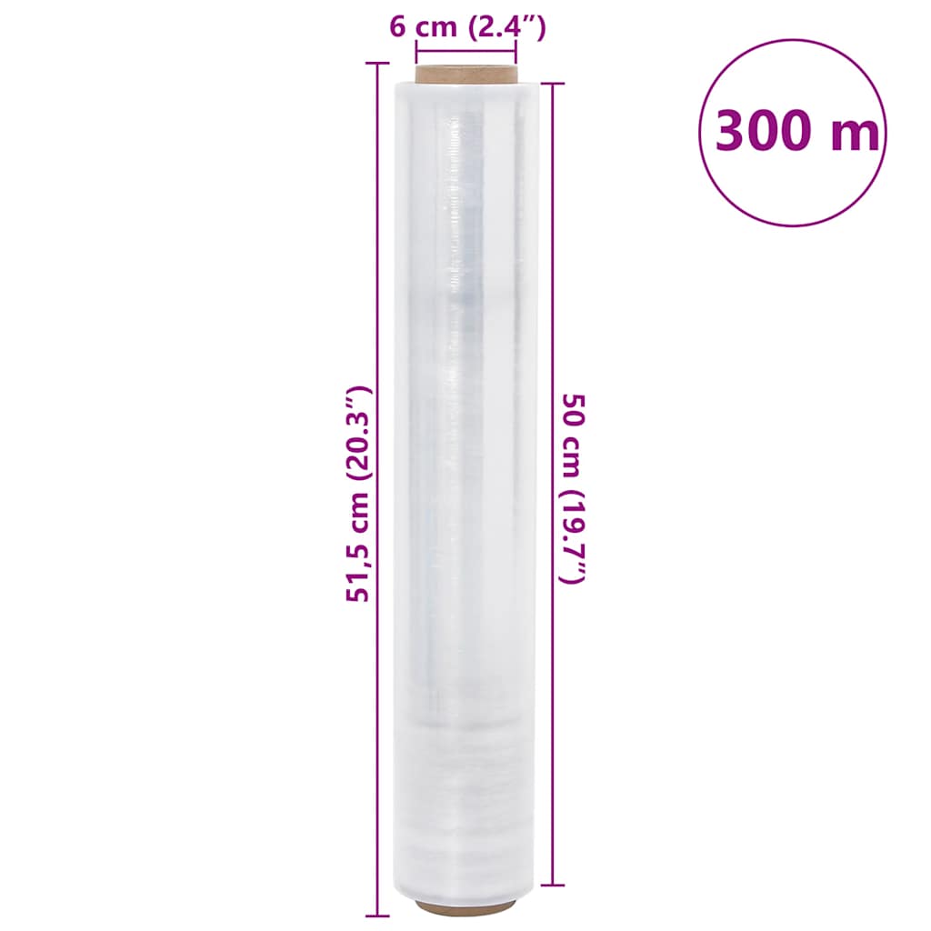 Film étirable 2 p. transparent 17 μm 50 cm x 300 m