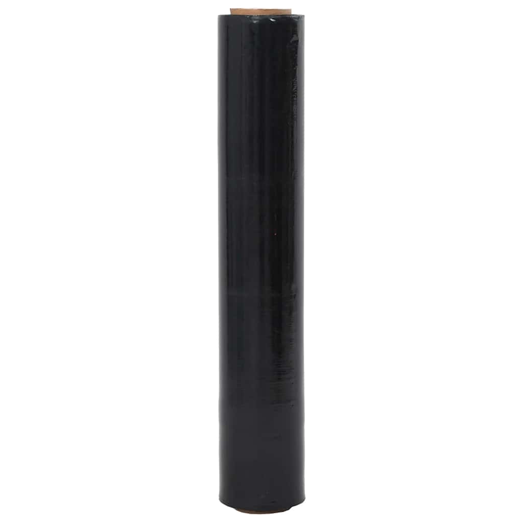 Film étirable, 2 pièces, noir, 17 μm, 50 cm x 150 m