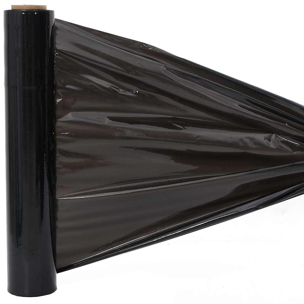 Film étirable, 2 pièces, noir, 17 μm, 50 cm x 150 m
